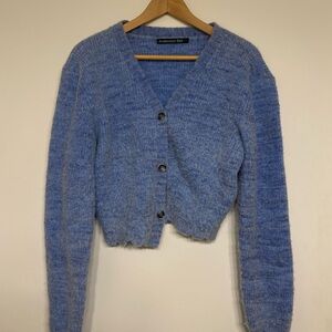 Anderson Bell Women's Blue Cardigan Sweater